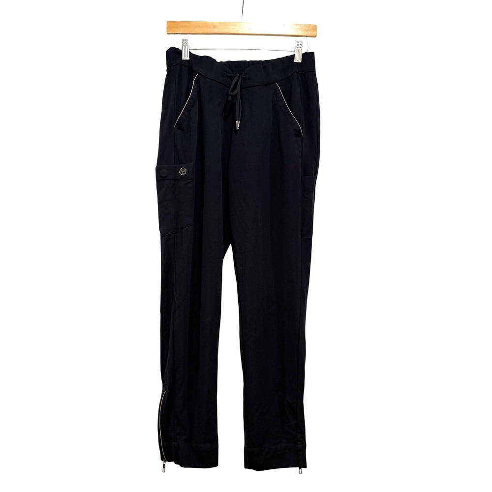 Onyx by Healing Hands Athena Black Cargo Scrub Pants Petite Medium 9401P